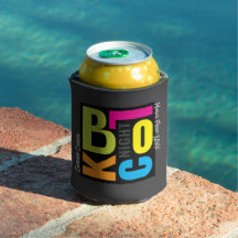 Blockparty bei Nacht | Farbige Typografie-Design