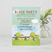 Blockparty der Gemeinschaft Einladung (Stehend Vorderseite)