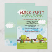Blockparty der Gemeinschaft Einladung (Vorne/Hinten)