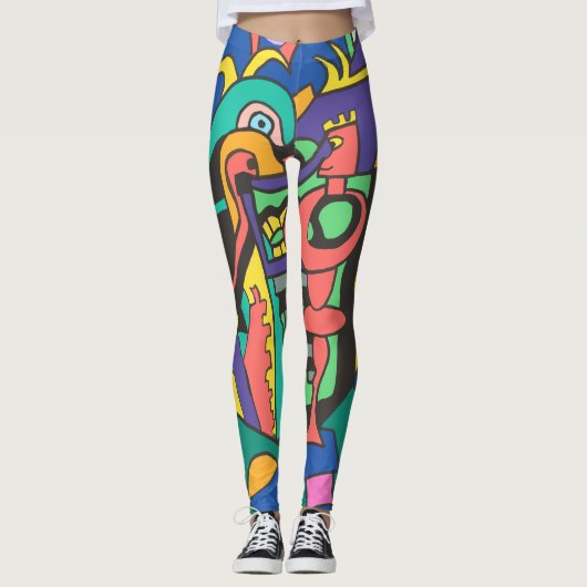 Blockparty Leggings (Vorderseite)