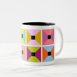 Blockparty Zweifarbige Tasse