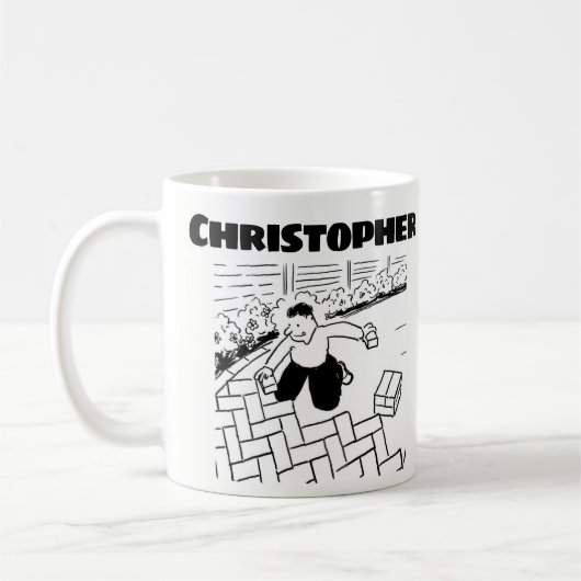 Blockpaver-Lagenpfade und -sitze Kaffeetasse (Links)