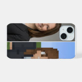 BlockPix Minecraft Character Phone Case iPhone 15 Hülle (Rückseite (Horizontal))