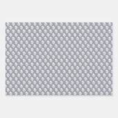 Blockprint inspiriert blau geschenkpapier set (Vorderseite)