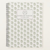 Blockprint inspiriert hellgrün planer (Vorderseite)