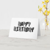 Blocks Happy Birthday Karte (Gelbe Blume)