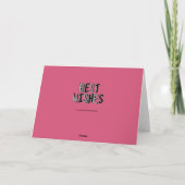 Blocks Happy Birthday (Pink) Karte (Rückseite)