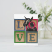 BLOCKS LIEBE ZIEGEL POSTKARTE (Stehend Vorderseite)