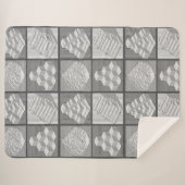 Blocks Maze Puzzle Sherpa Blanket Sherpadecke (Vorderseite (Horizontal))