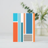 Blocks & Stripes 5 Postkarte (Stehend Vorderseite)