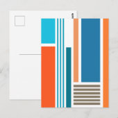 Blocks & Stripes 5 Postkarte (Vorne/Hinten)