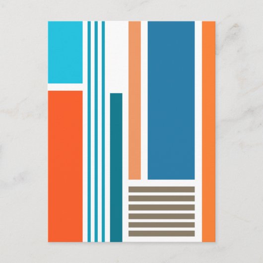 Blocks & Stripes 5 Postkarte (Vorderseite)