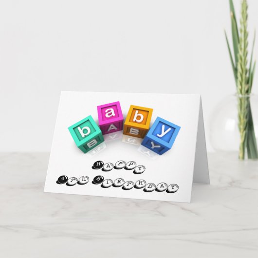 BLOCKS UND SPASS FÜR SIE WERDEN ****4**** HEUTE KARTE (Vorderseite)