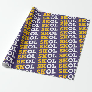 Blockschrift "SKOL" - Schleifpapier Geschenkpapier