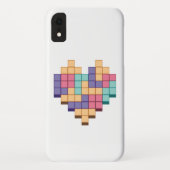 Blockspiel Herzschrittstil Case-Mate iPhone Hülle (Rückseite)