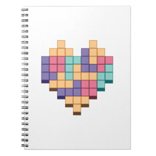 Blockspiel Herzschrittstil Notizblock