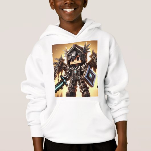 Blockstyle Dark Dragon Diamond Sword Hoodie (Vorderseite)