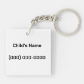 Blockstyle Dark Dragon Diamond Sword Schlüsselanhänger (Rückseite)