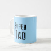 Blocktext für Super Vater Kaffeetasse (Vorderseite Links)