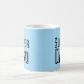 Blocktext für Super Vater Kaffeetasse (Mittel)
