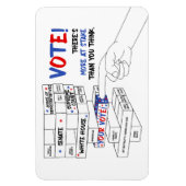 Blockturm bei Wahlen Mehr zum Fortschritt Magnet (Vertikal)