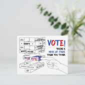 Blockturm bei Wahlen Mehr zum Fortschritt Postkarte (Stehend Vorderseite)