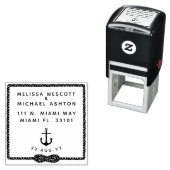 Blocktypografie Nautische Unendlichkeit Knoten Ank Permastempel (Beispiel)