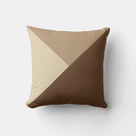 Blockumschlag Dreiecke x Tan Akzent Kissen
