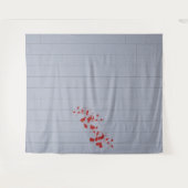 Blockwand, blutgeplättetes Mauerstück Wandteppich (Vorderseite (Horizontal))