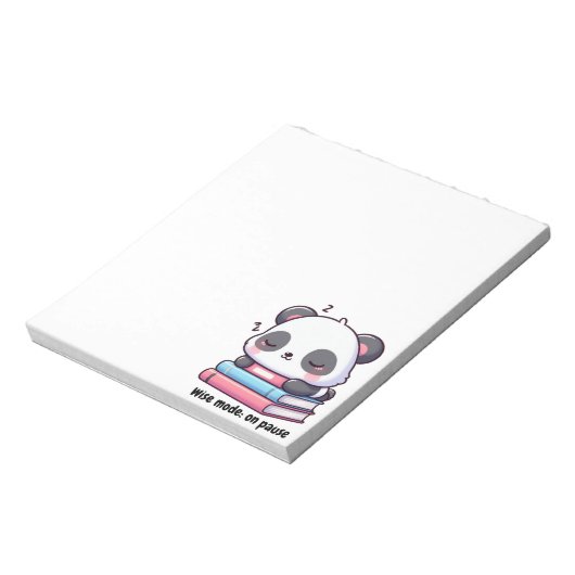 Blocs de Notas Panda Durmiendo Notizblock (Rotiert)