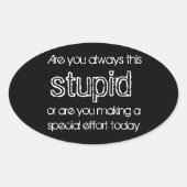 blöde Aufkleber (Vorderseite)