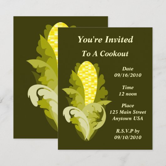 Blöde Cookout-Einladung Einladung (Vorne/Hinten)