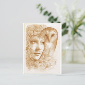 Blodeuwedd Postkarte (Stehend Vorderseite)