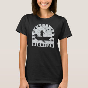 Blodgett Lake Fischen Michigan T-Shirt