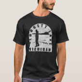 Blodgett Lake Ice Fischen T-Shirt (Vorderseite)