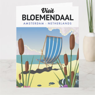 Bloemendaal Amsterdam Reiseposter Postkarte