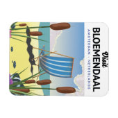 Bloemendaal Amsterdam Travel Poster Magnet (Horizontal)