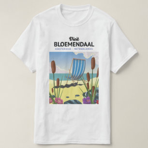 Bloemendaal Amsterdam Travel Poster T-Shirt