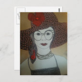 Bloemetjes Postkarte (Vorne/Hinten)