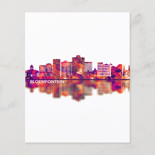 Bloemfontein Südafrika Skyline Flyer (Vorne)