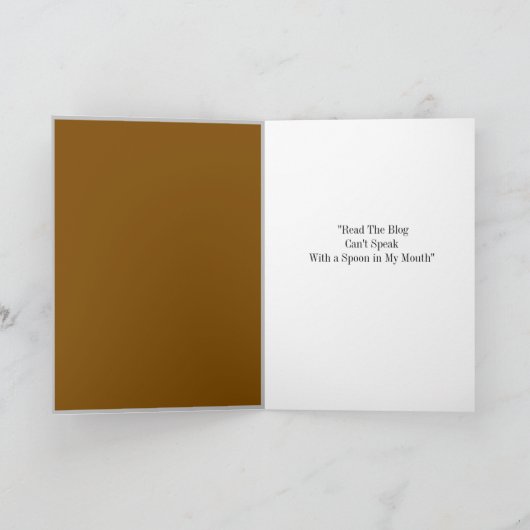 Blog Grußkarte lesen Karte (Innenseite)