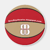 Blog Talk BayHawk Basketballmagnet Magnet (Vorne)