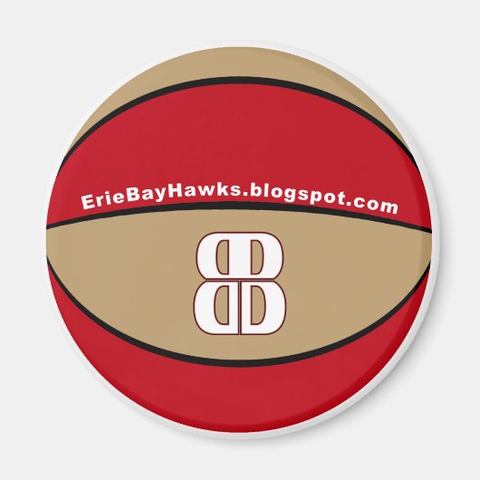 Blog Talk BayHawk Basketballmagnet Magnet (Vorne)