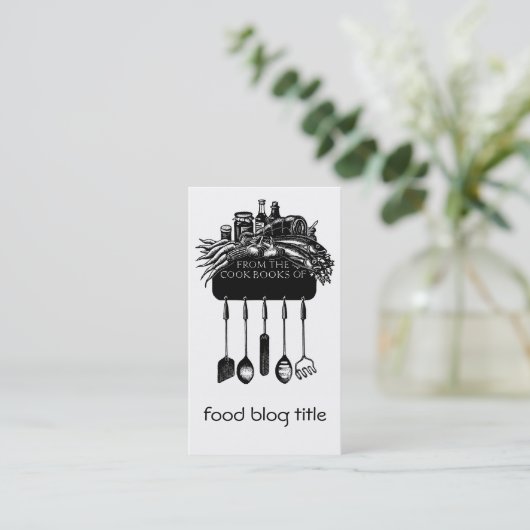 Blog-Visitenkarte Visitenkarte (Stehend Vorderseite)