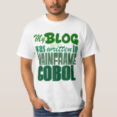 Blog wurde in COBOL - Retro Mainframe Developer co T-Shirt (Vorderseite)
