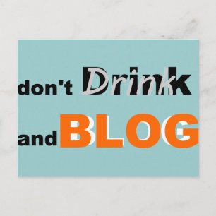 Blog Zitate trinken und Blog Postkarte