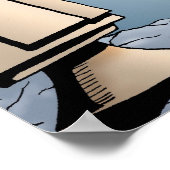 Bloggen so einfach auch ein Caveman kann es Poster (Ecke)