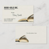 Blogger-Bibliothekar Visitenkarte (Vorne/Hinten)