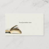 Blogger-Bibliothekar Visitenkarte (Rückseite)