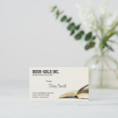 Blogger-Bibliothekar Visitenkarte (Stehend Vorderseite)